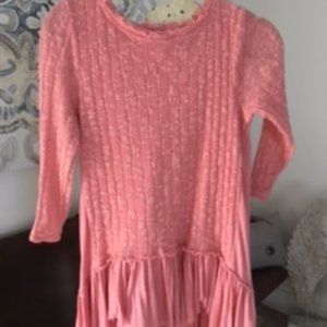 Cupio Boho Hi Low Salmon Top - NWOT